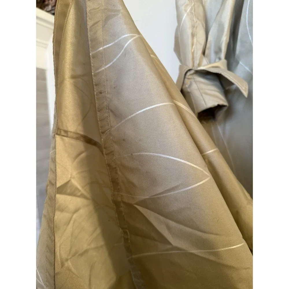 mycra pac Designer Wear‎ Long beige reversible Trench Raincoat SZ M/L 6 Rare VTG - Picture 7 of 14